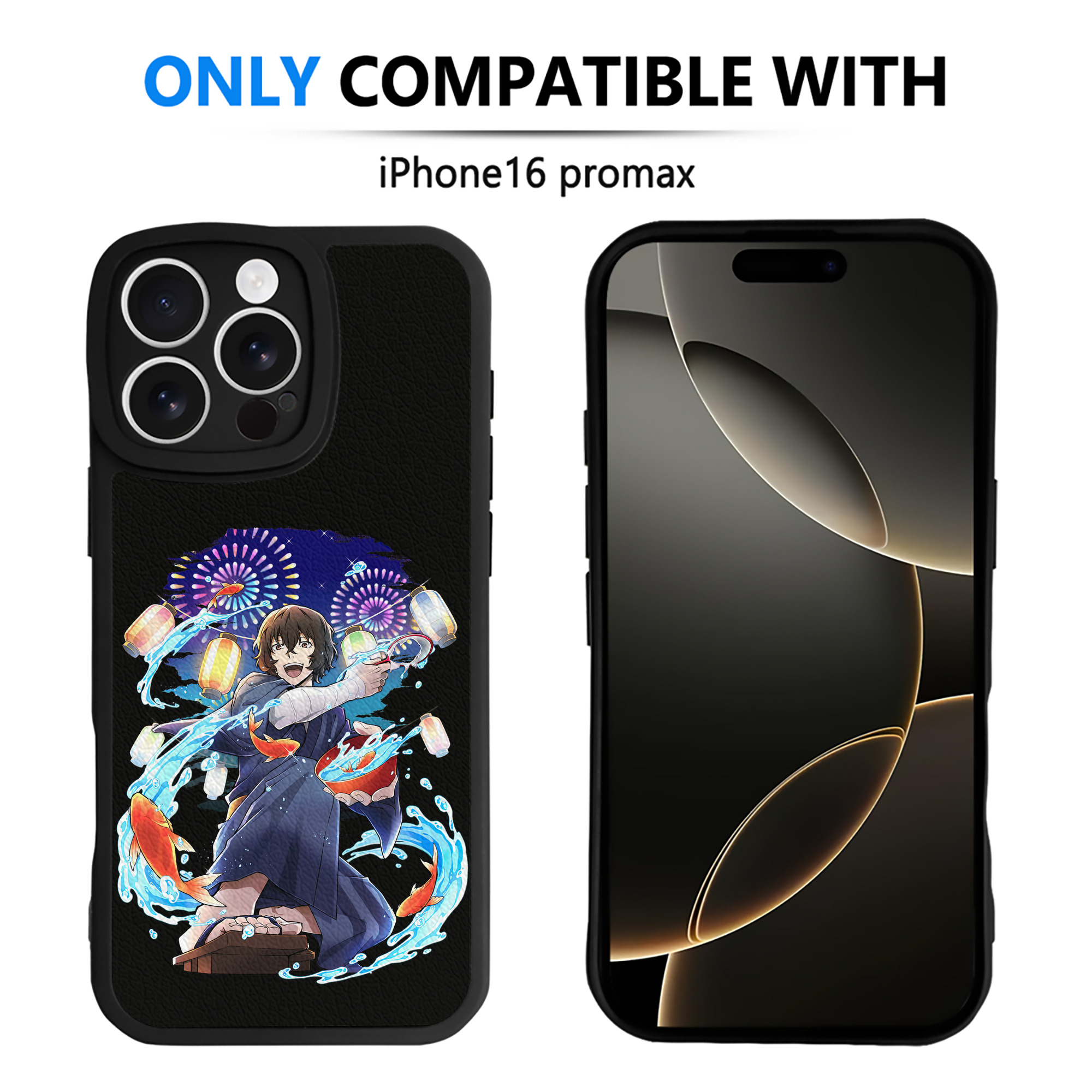（画像用） 文豪ストレイドッグス Bungo Stray Dogs 【iPhone 16シリーズ対応】シリコンスマホケース（レザー調） 材質：シリコン